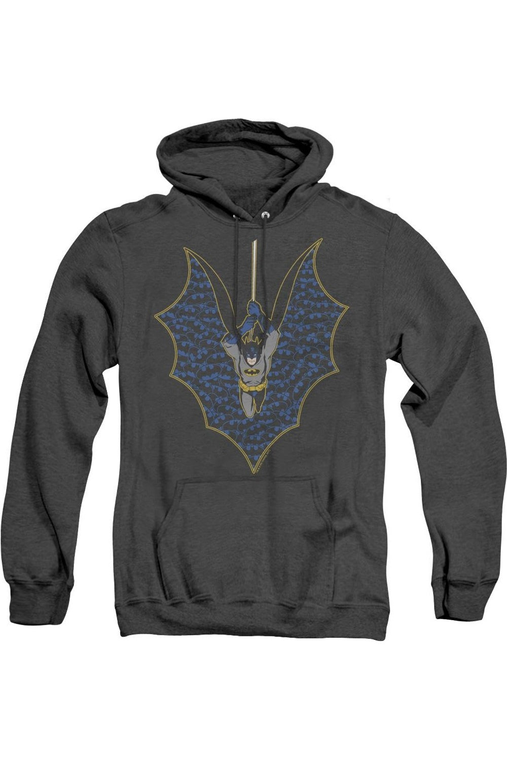 

Толстовка с капюшоном Batman Bat Fill для взрослых Heather Gildan, черный