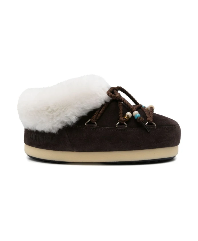 

Массивные зимние шарф с застежкой спереди. Moon Boot, коричневый