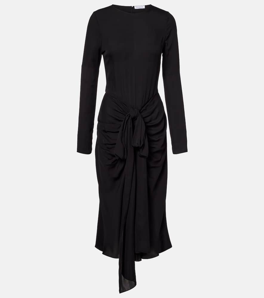 

Собранное платье миди Alaïa, Noir Alaia