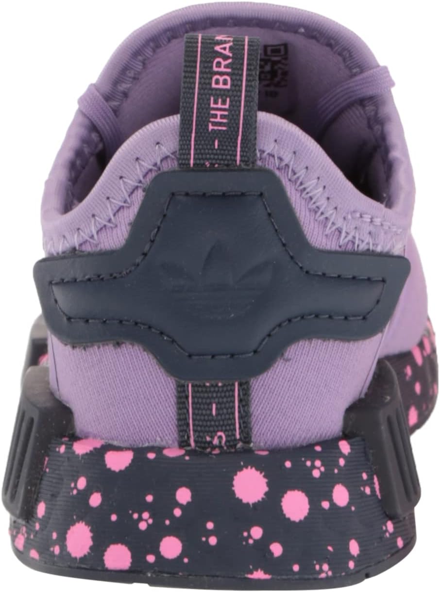 Кроссовки adidas Unisex-Child NMDr1 C (для маленьких детей), белый/синий/фиолетовый — фото 3