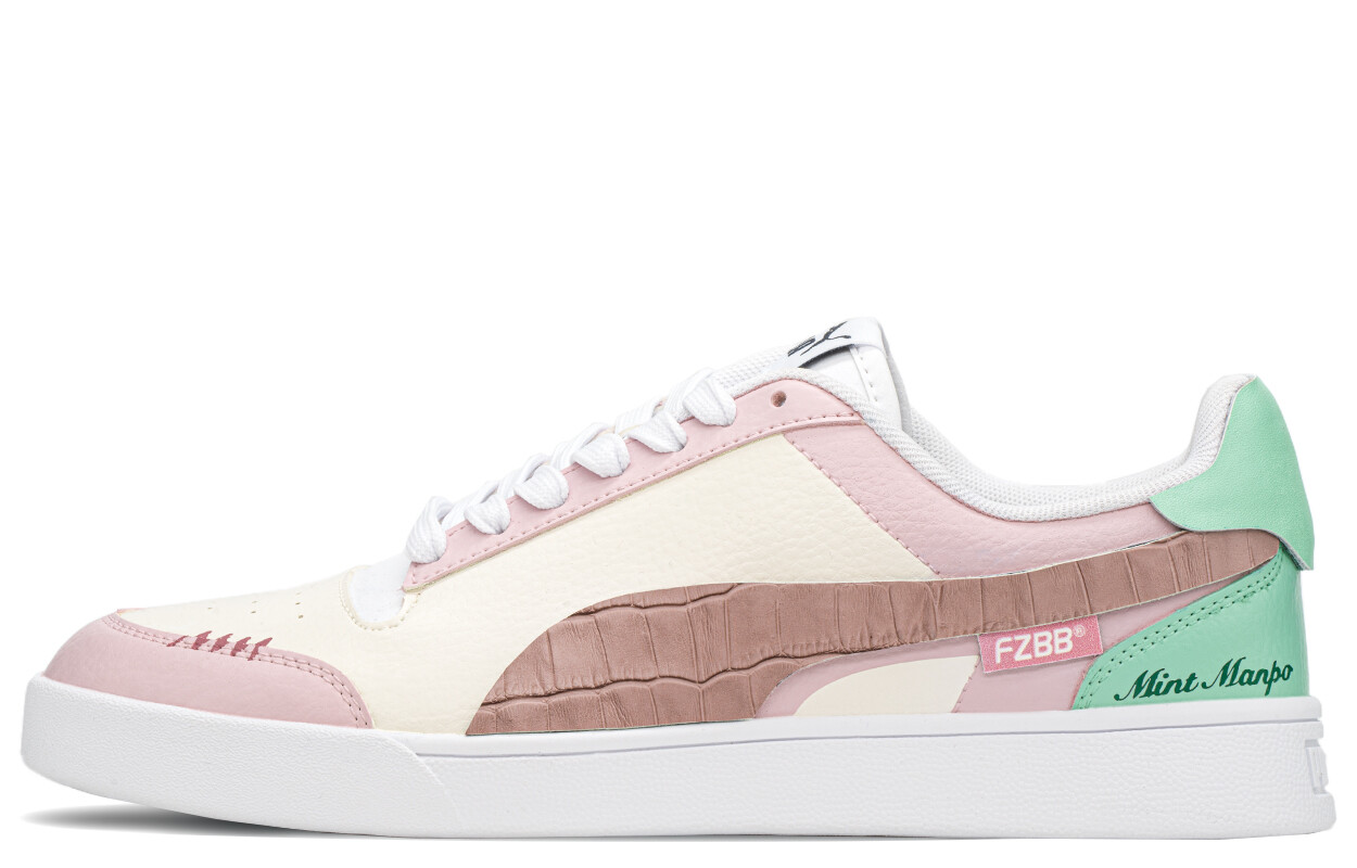 

Кроссовки Puma Shuffle Skateboarding Shoes Unisex Low-top Green/Pink, розовый