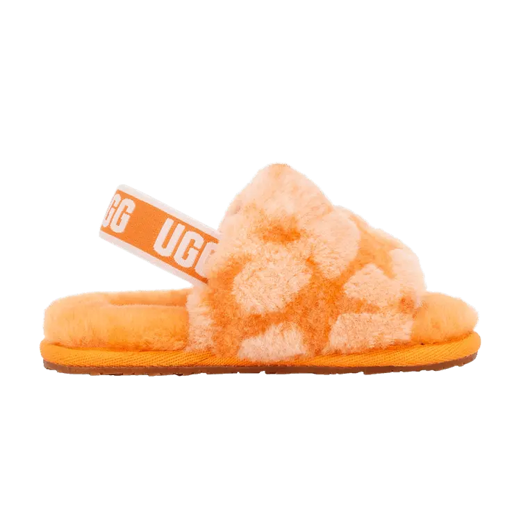 

Кроссовки UGG Fluff Yeah Slide Toddler California Poppy, оранжевый