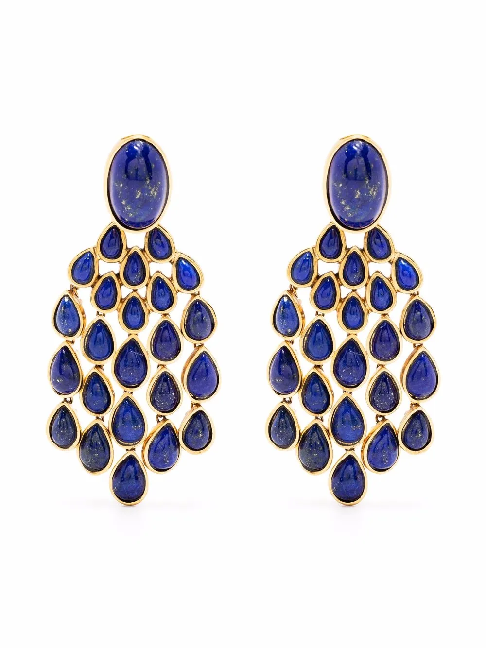 

Позолоченные серьги Cherokee с лазуритом Aurelie Bidermann