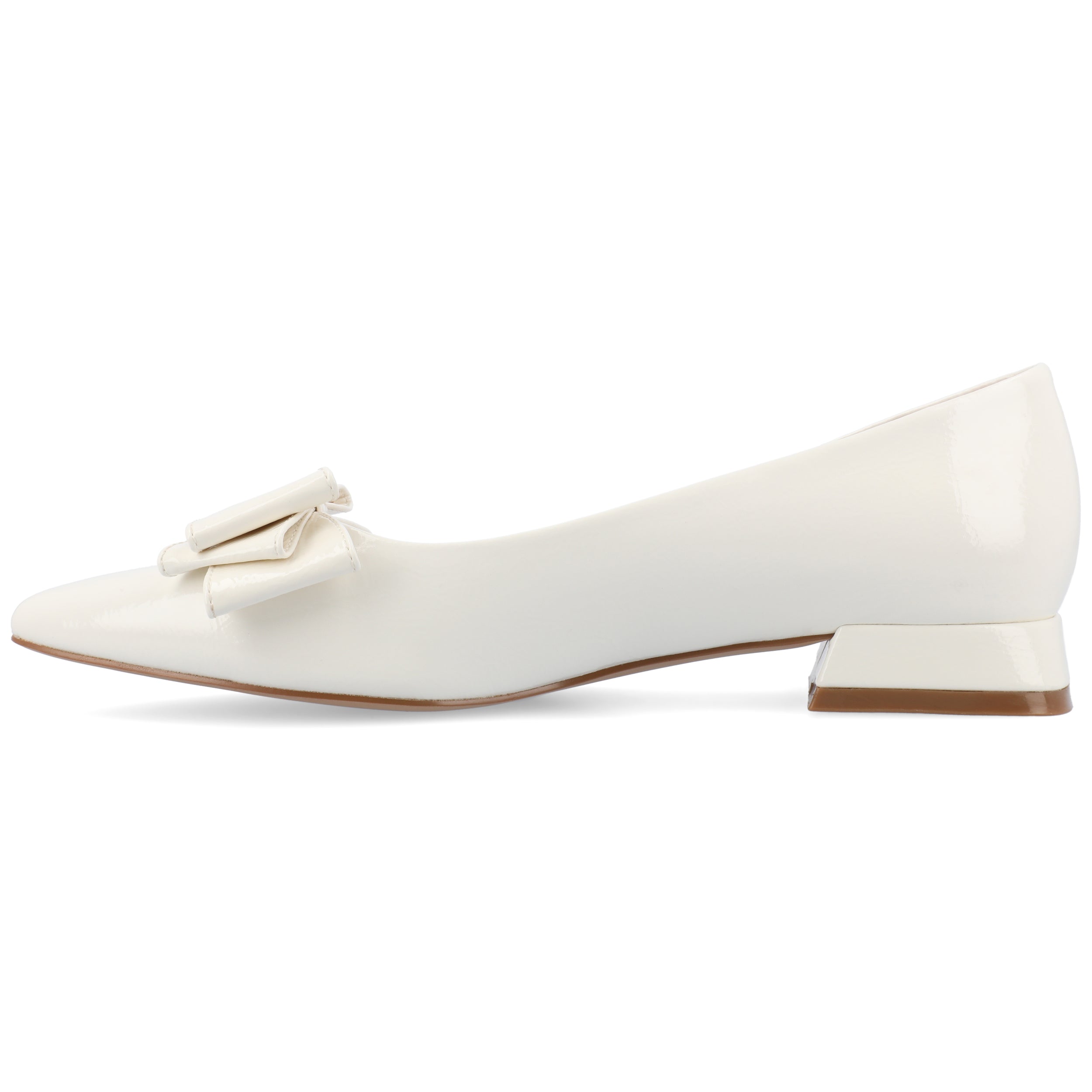 Женские балетки Tru Comfort Foam Ophelia из коллекции Journee, цвет patent/white — фото 2