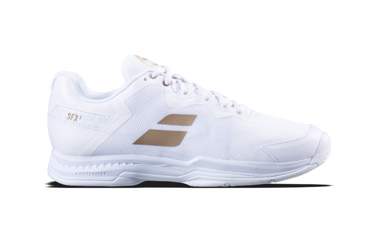 Кроссовки Babolat Tennis Shoes Men Low-top White/gold, белый/золотой — фото 2