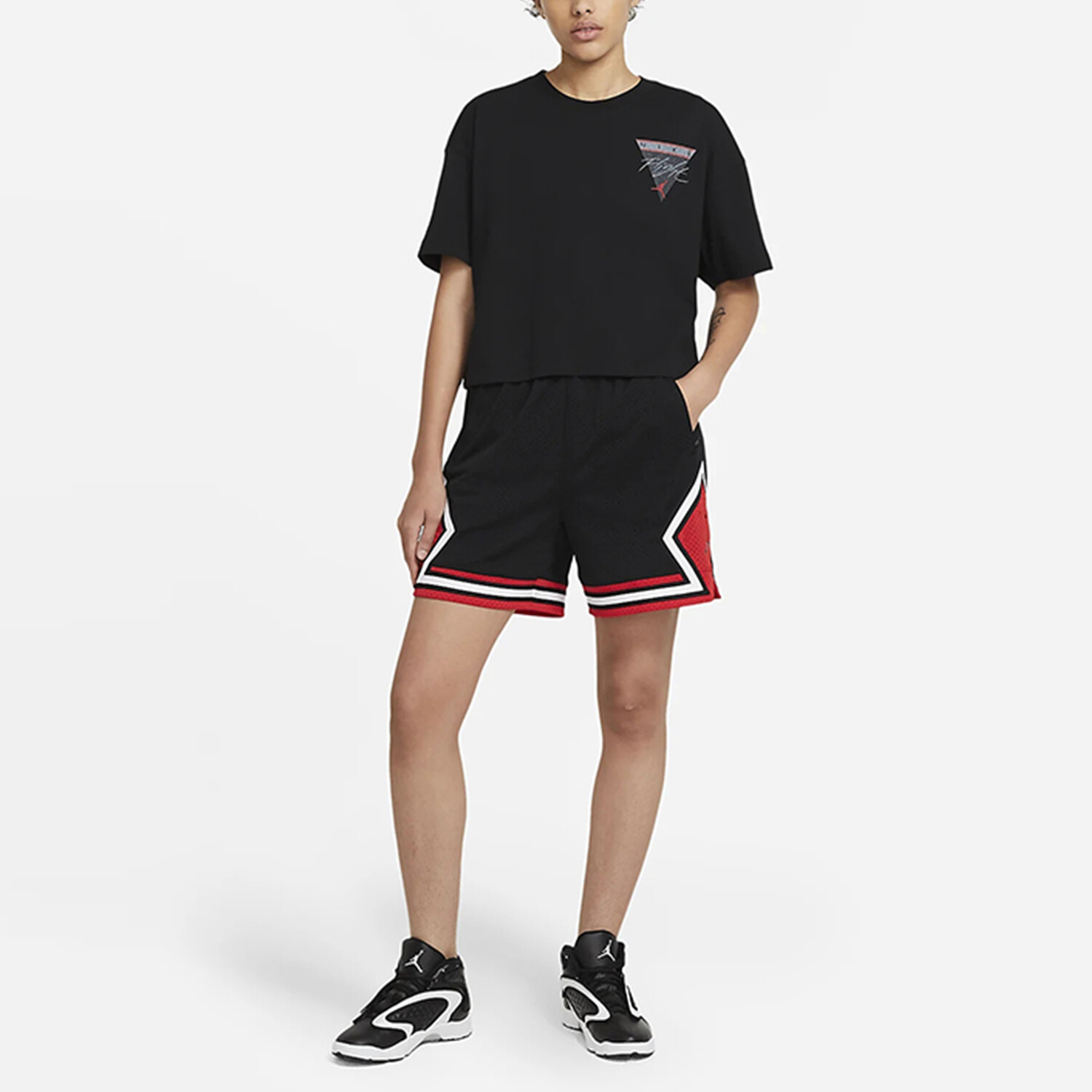 

Женский укороченный топ Jordan, цвет Black