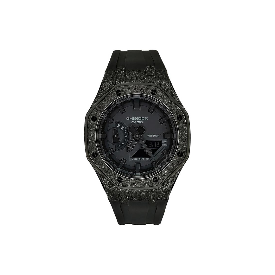 

CASIO Часы Men Liquid Crystal/Analog Dual Display Series Black Watch, Frost Black Sparkling Sandblasting Charcoal Black