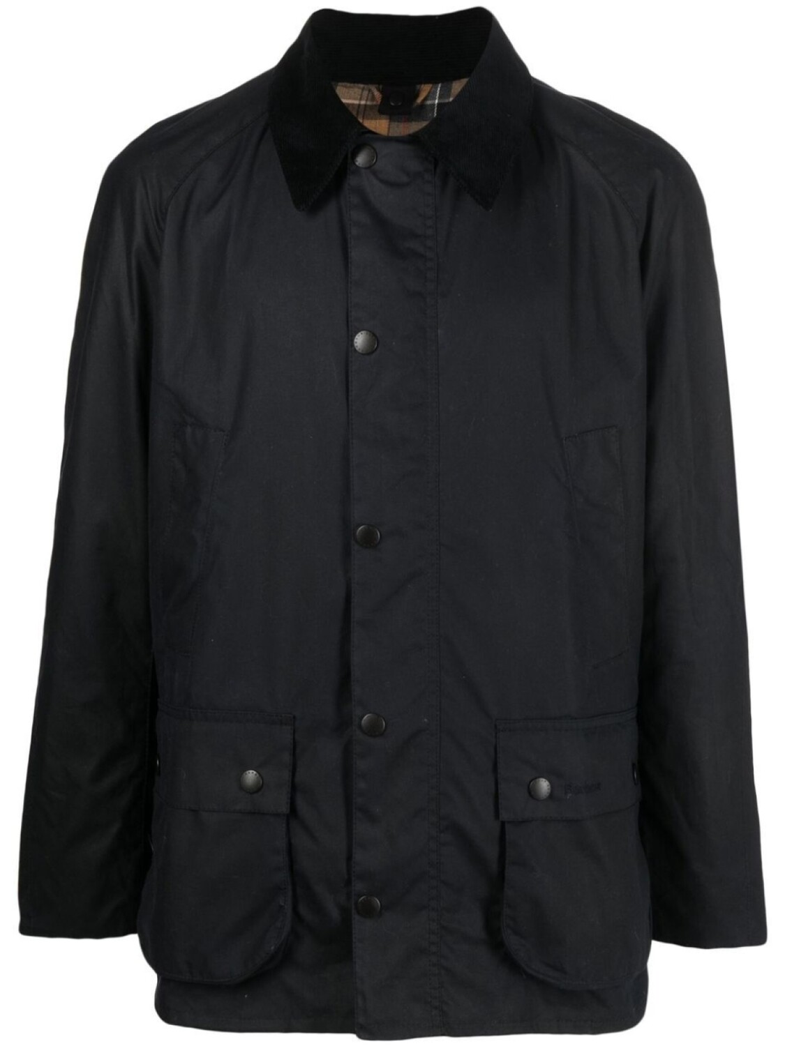 

Barbour вощеная куртка с воротником, синий