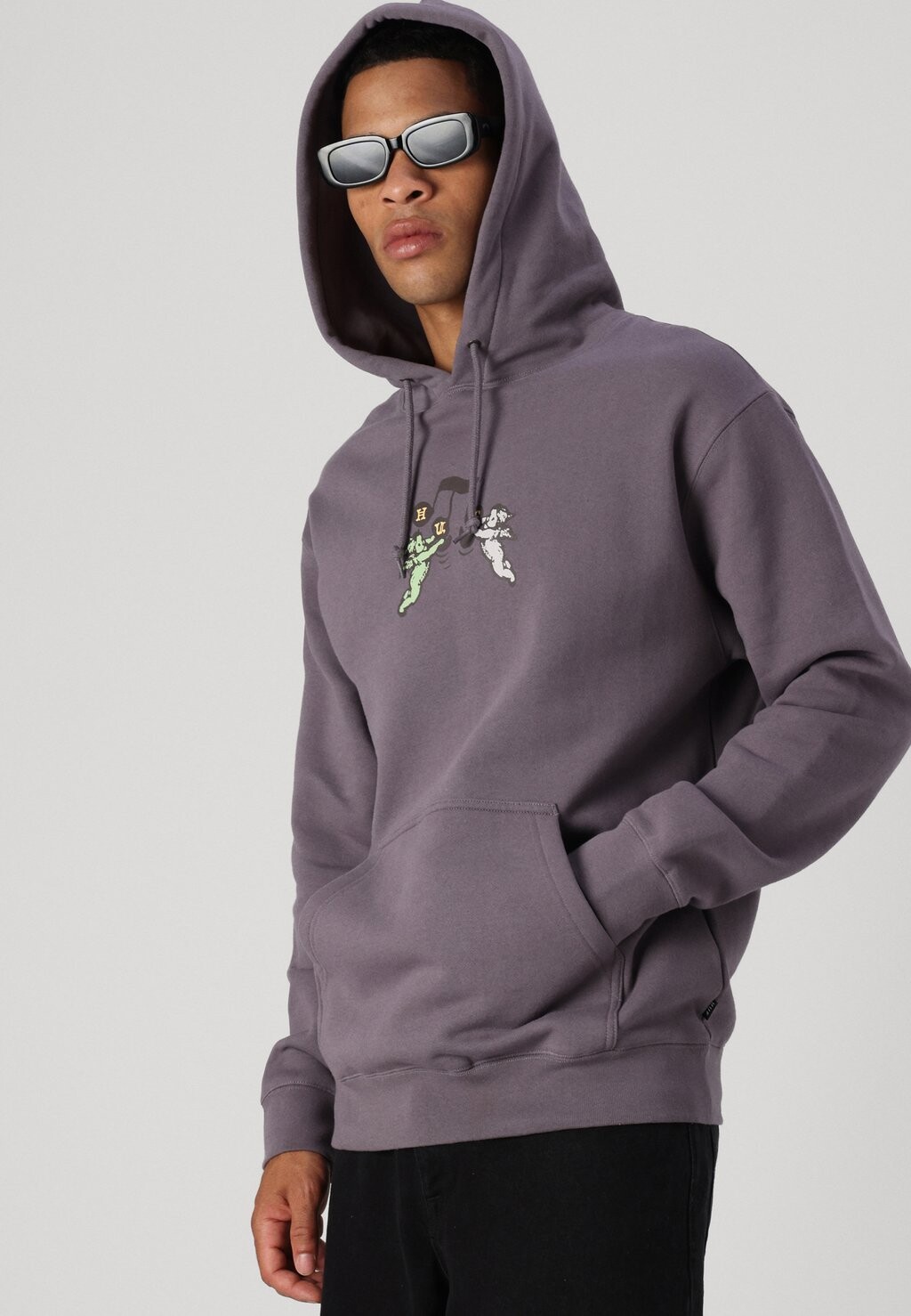 

Толстовка SONG HOODIE UNISEX HUF, темно-фиолетовый