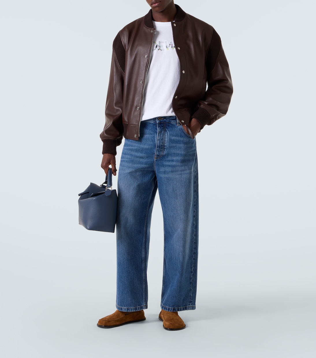 Хлопковая футболка с логотипом Loewe, белый — фото 2