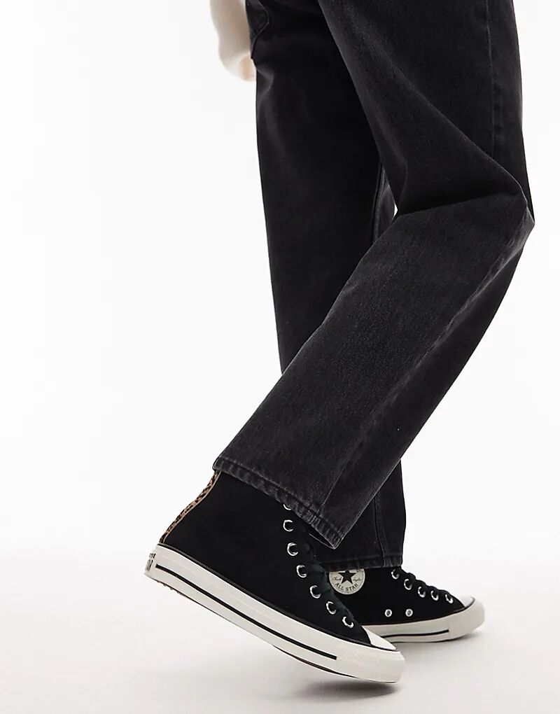 Кроссовки Converse Chuck Taylor All Star черного цвета с отделкой из конского волоса