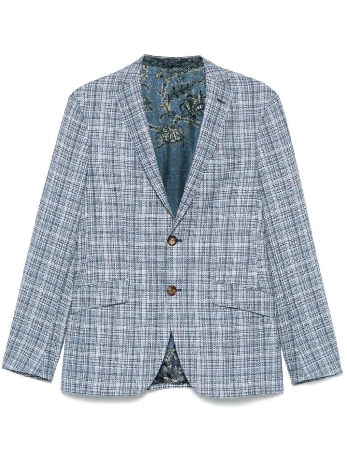 

ETRO однобортный пиджак, синий