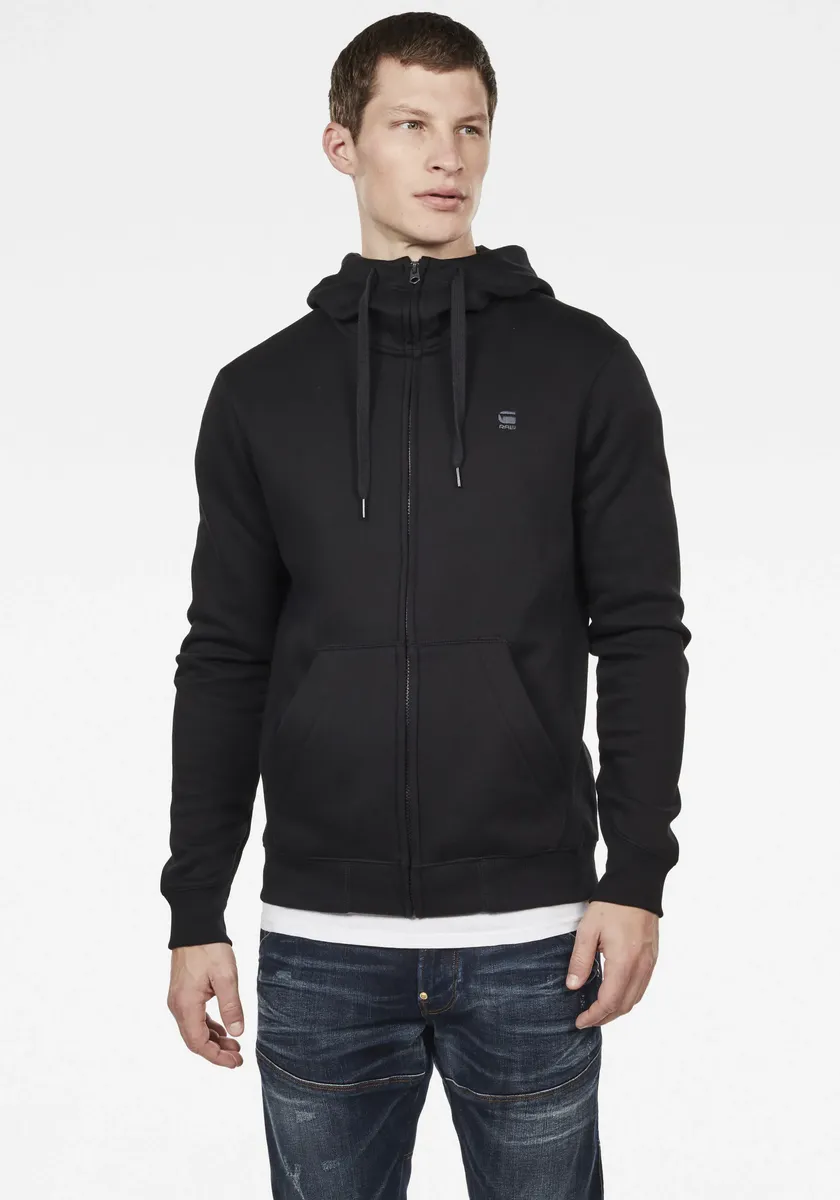 

Толстовка G-Star RAW с капюшоном "Premium Basic Hooded Zip Sweater", черный