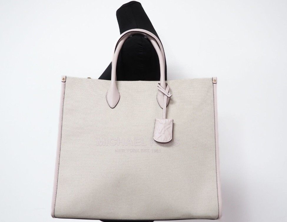 

Сумка-тоут Mirella Large Powder Blush Canvas North South Michael Kors