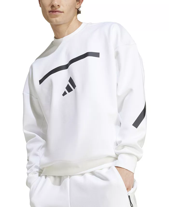 

Мужской свитшот Z.N.E. Relaxed Fit с длинным рукавом adidas, белый