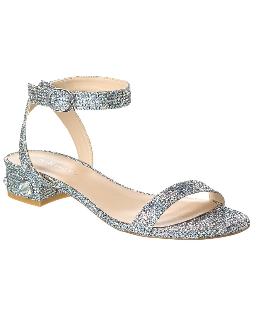 Сандалии Stuart Weitzman Dancer Allshine 25, серебро