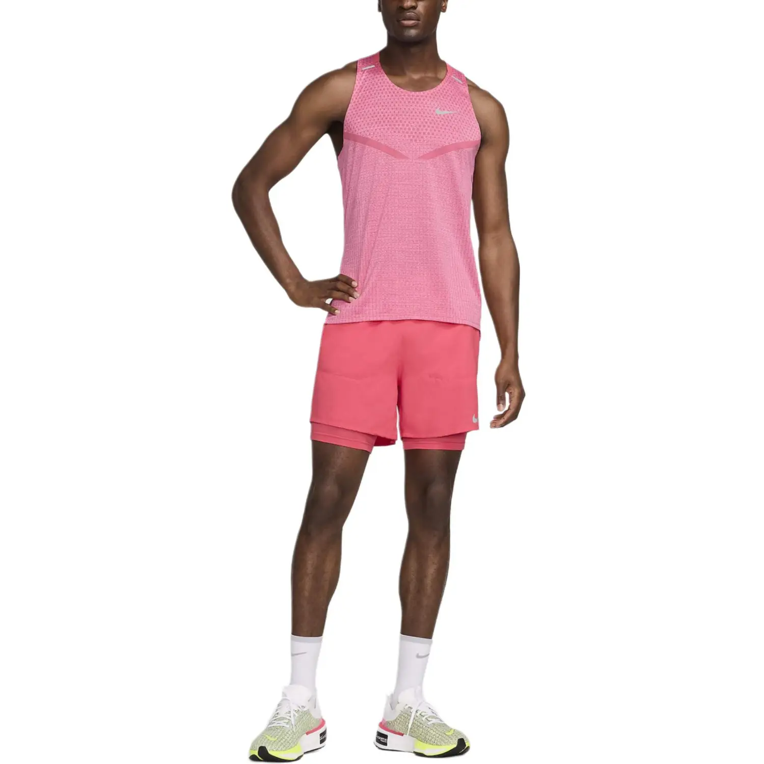 Майка Dri-FIT ADV для мужчин, розовая хризантема/розовое мороженое Nike, цвет Pink Chrysanthemum/Pink Popsicle — фото 2
