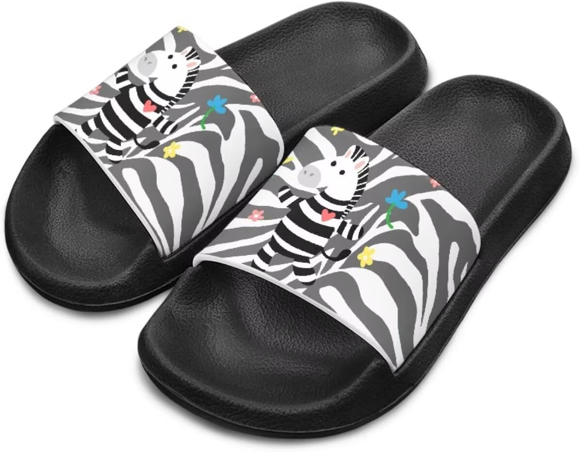 

Детские тапочки, пляжные сандалии, сланцы, шлепанцы для детей унисекс, мальчиков и девочек, подарок для дочерей, сыновей, младших братьев и сестер, черная подошва, размер для маленьких детей 11- для больших детей 3 Qoiuvncy