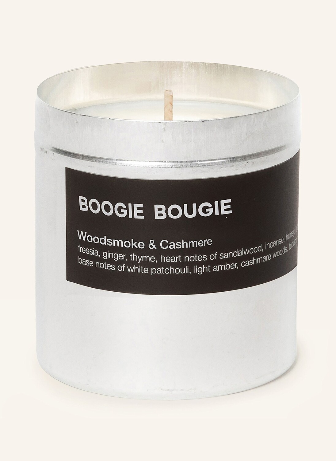 

BOOGIE BOUGIE Ароматическая свеча Boogie Bougie WOODSMOKE & CASHMERE, светло-коричневый