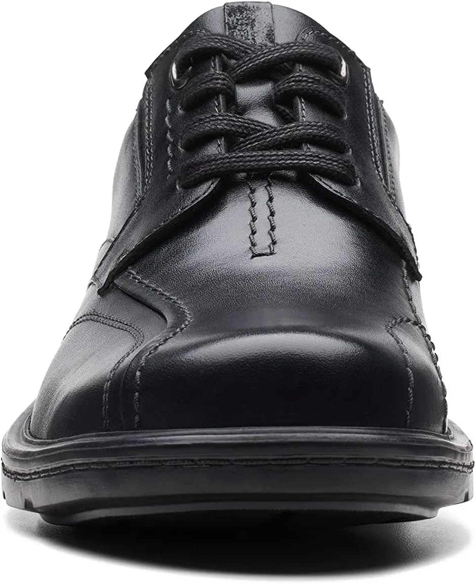 Мужские оксфорды Clarks Gessler Lace, Black Leather — фото 4