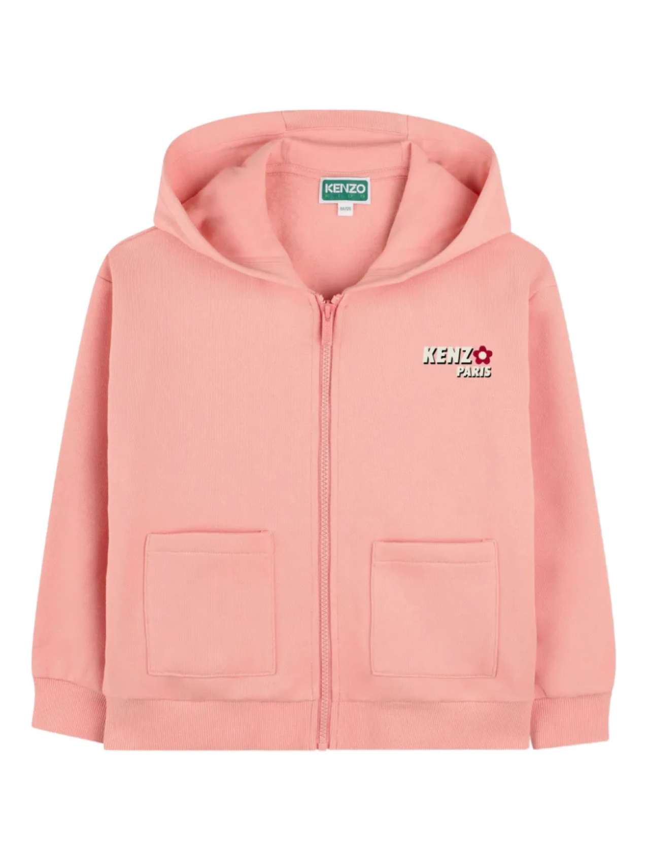Kenzo Kids худи с цветочным принтом, розовый — фото 3