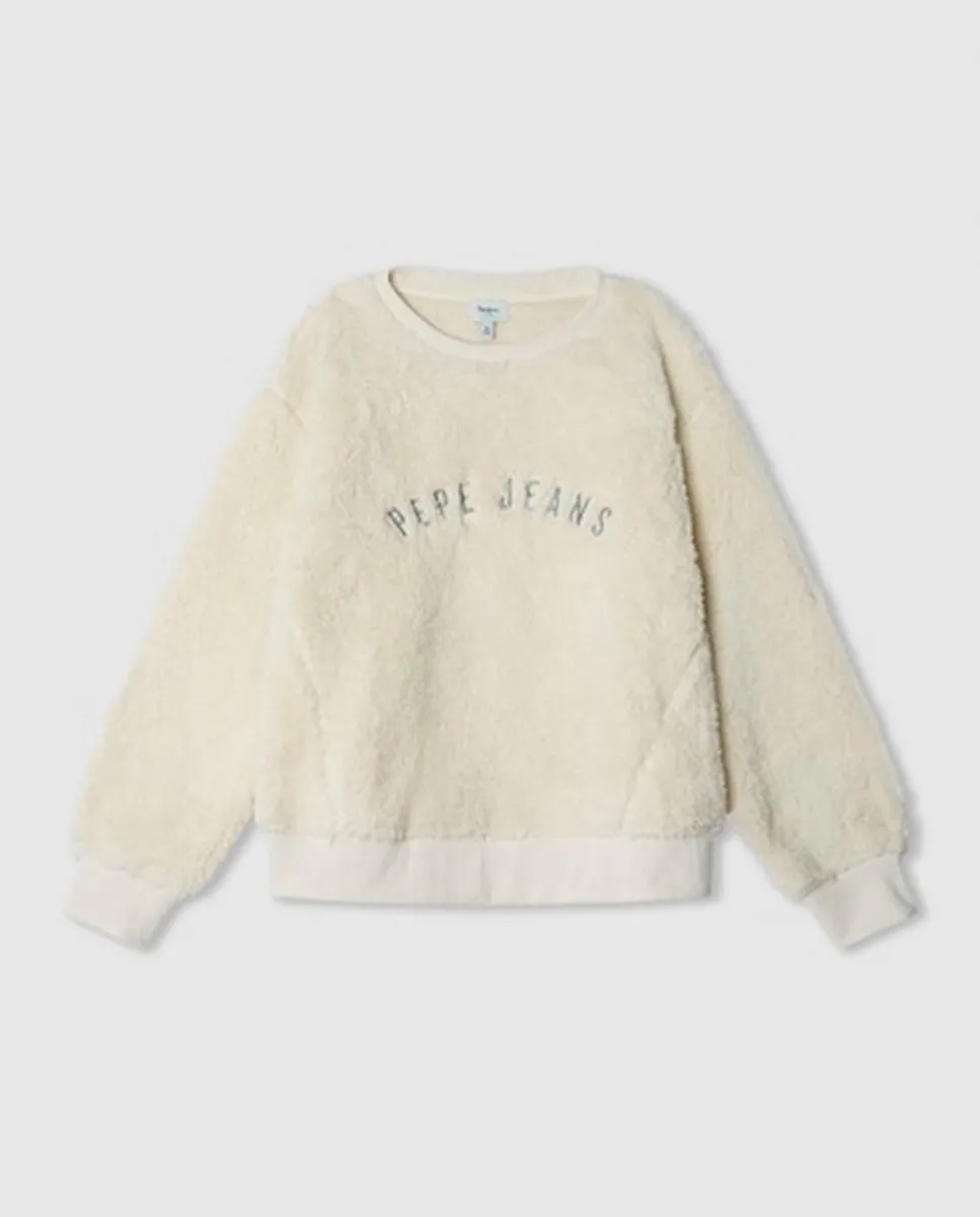 

Детская толстовка Аврора Pepe Jeans, кремовый