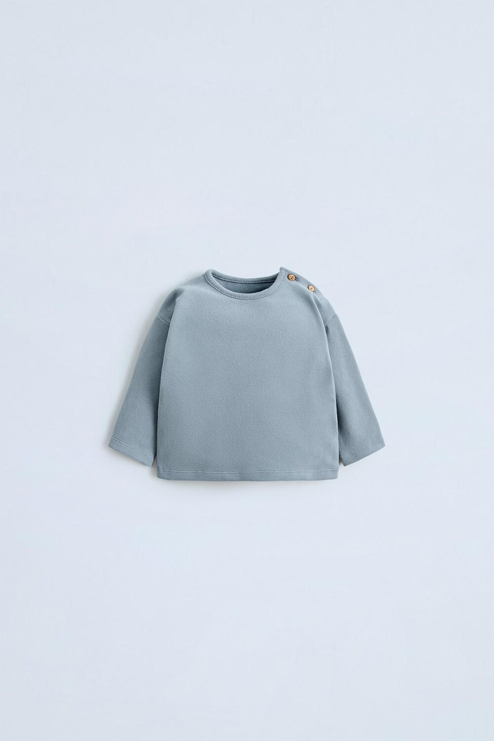 

Мягкая на ощупь футболка ZARA, синий/серый