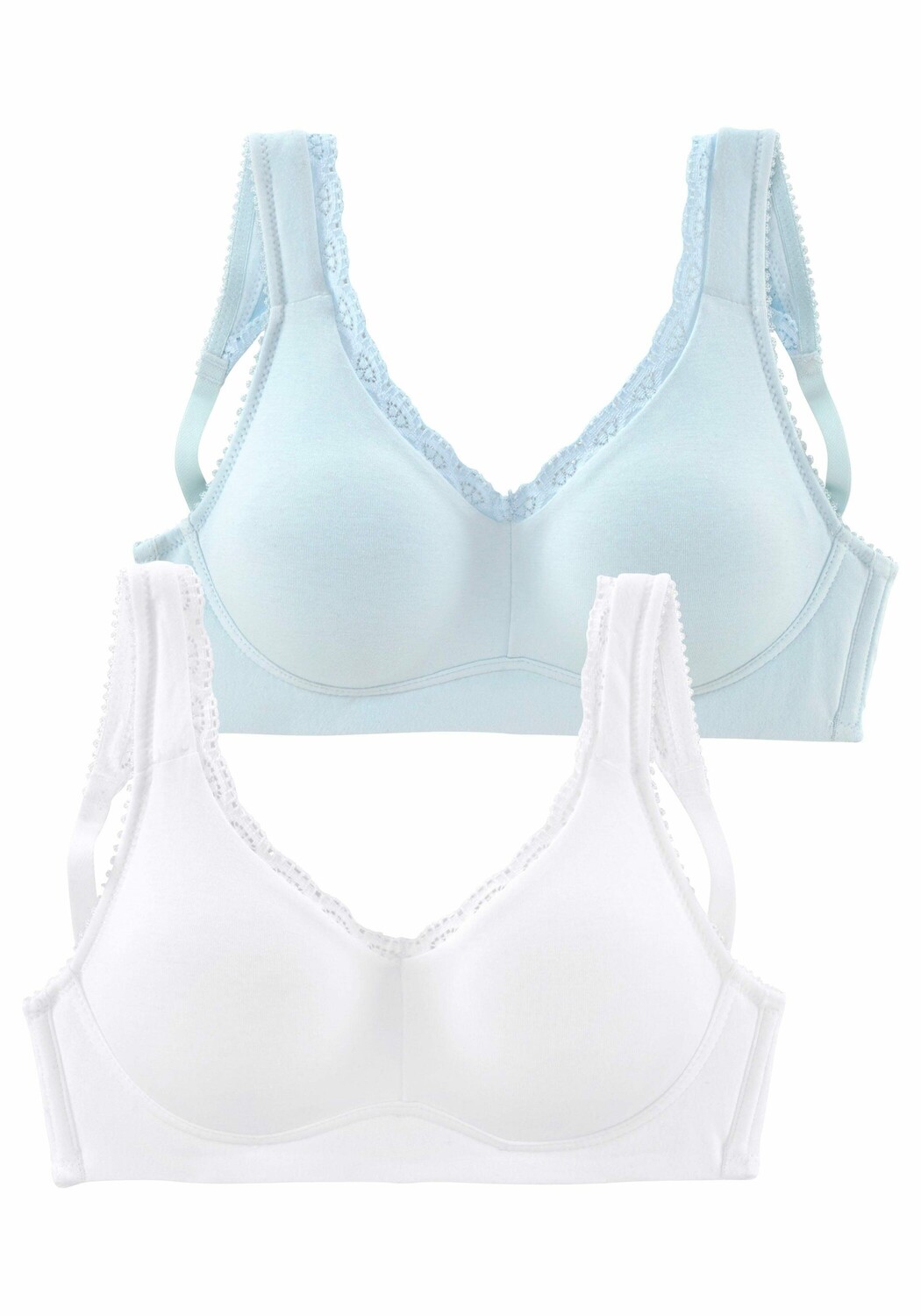 

Бюстгальтер без косточек PETITE FLEUR Soft BH, цвет hellblau+weiß