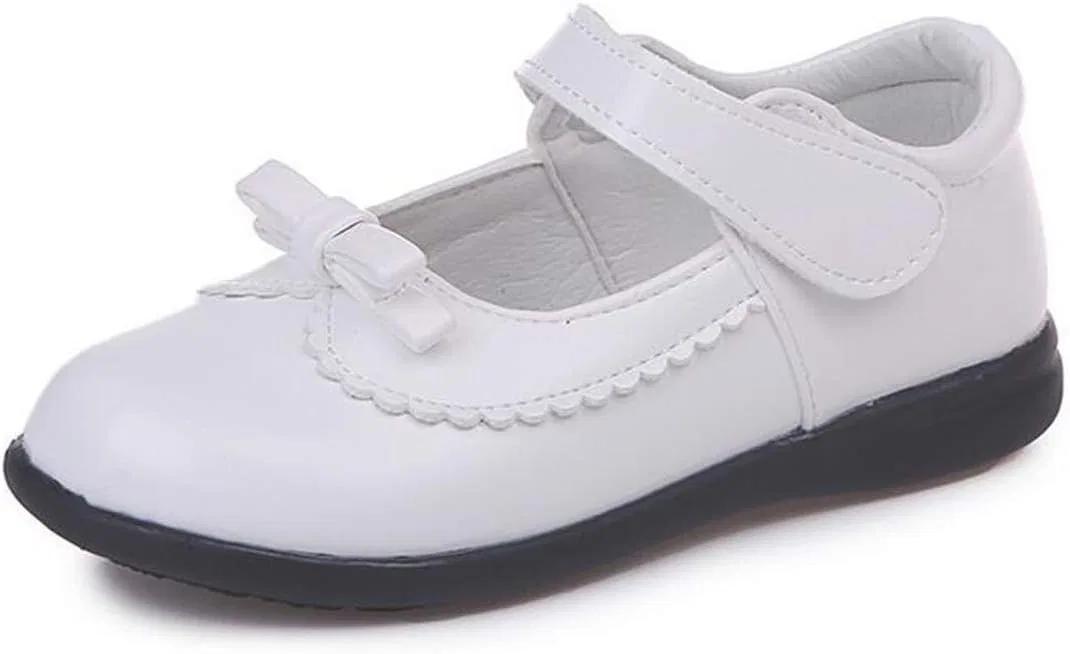 Детские туфли Мэри Джейн для девочек с ремешком LFHT, White