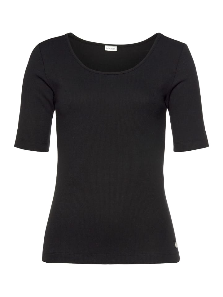 

LASCANA Черная пижамная рубашка