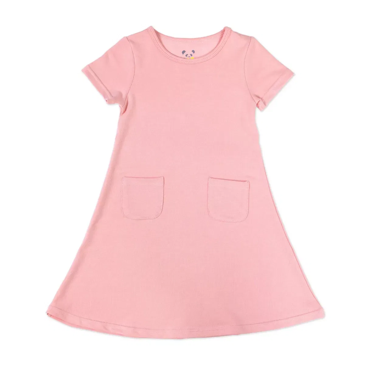 Детское платье для девочек с коротким рукавом Bellabu Bear, Pink — фото 4