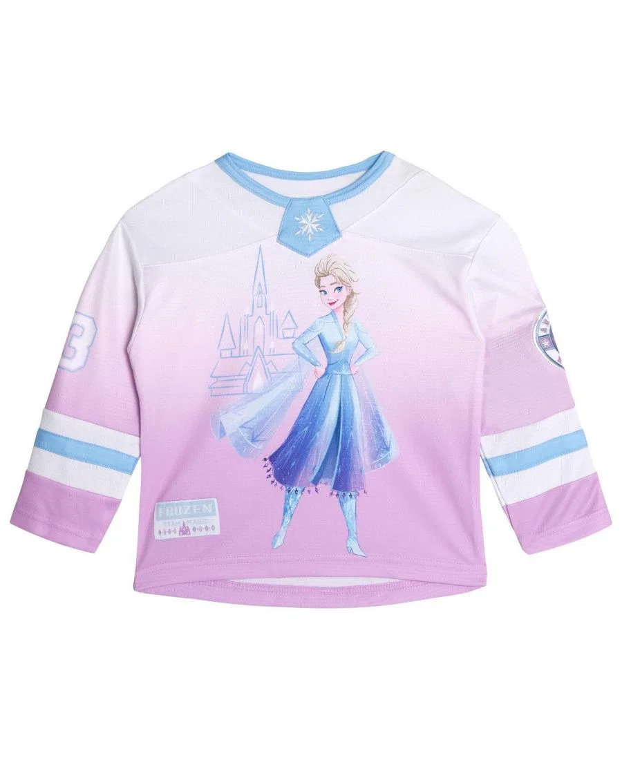 Детская хоккейная джерси с принтом Эльзы Frozen, Lavender Elsa