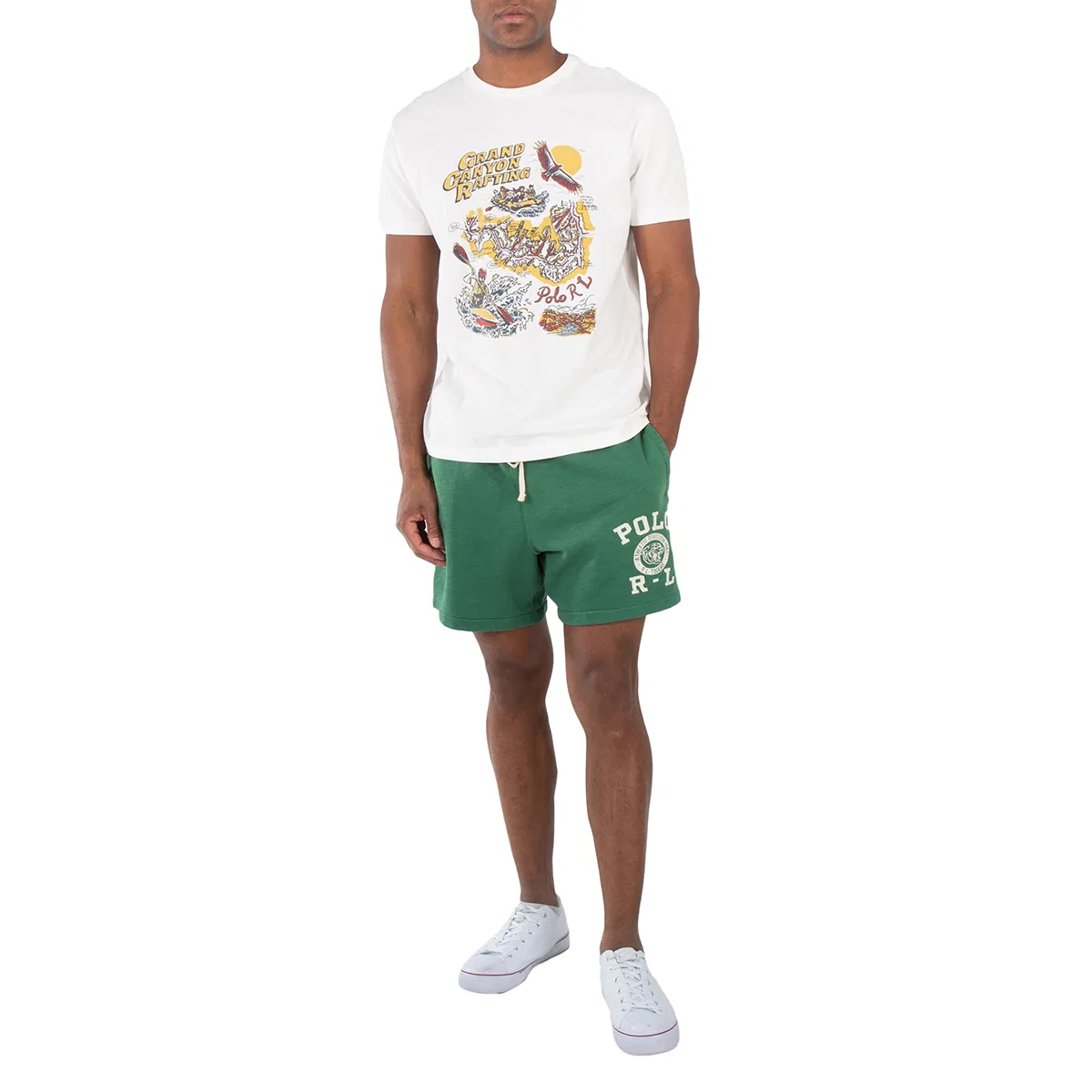 Футболка с графическим принтом Grand Canyon Classic-Fit Polo Ralph Lauren, White — фото 4