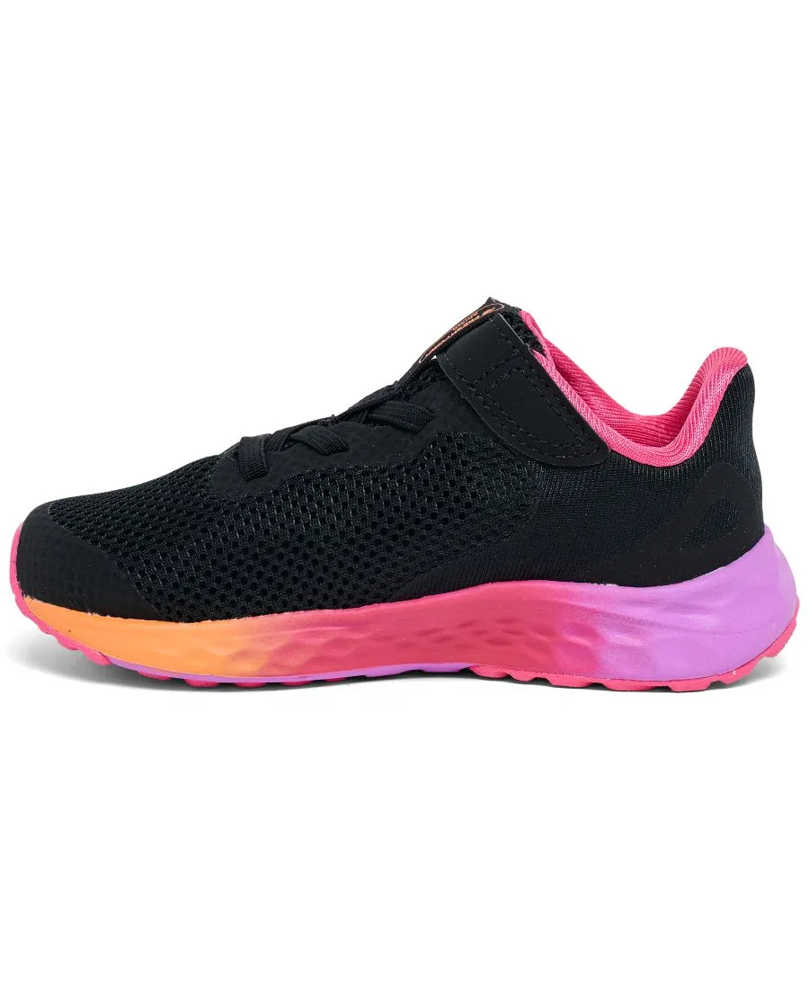 Детские кроссовки для бега с шнурками-эластичными, Fresh Foam Arishi V4 New Balance, Black — фото 2