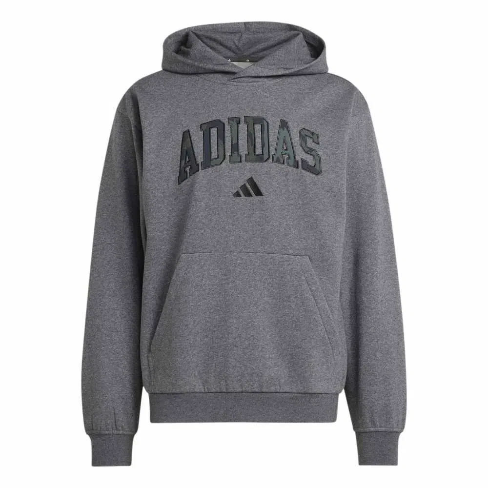 Мужской свитшот с камуфляжным принтом Seasonal Essentials Camo Adidas, Grey — фото 3