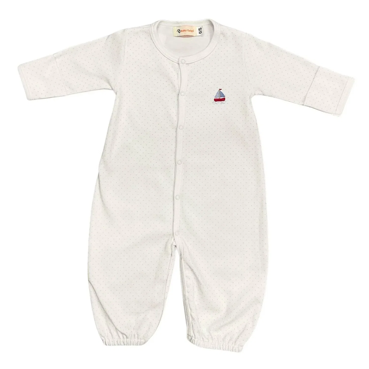 Детский боди-комбинезон-трансформер с аппликацией Sailboat Applique Luigi Kids, Sailboat Applique — фото 2
