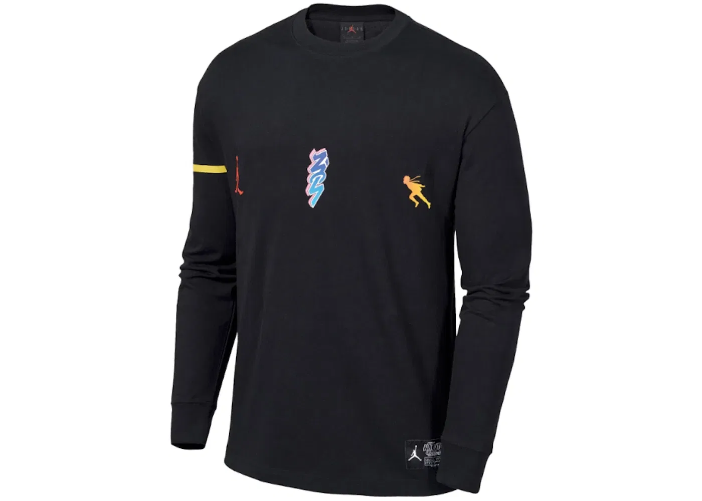 Мужская футболка с длинным рукавом Jordan x Zion x Naruto L/S T-Shirt Jordan, Black