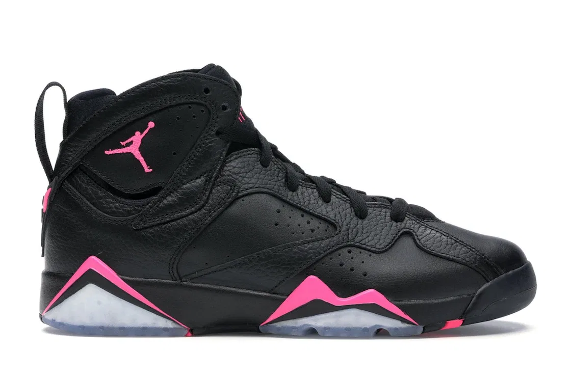 Детские кроссовки Lifestyle с принтом Jordan 7 Retro Jordan, Black/Hyper Pink