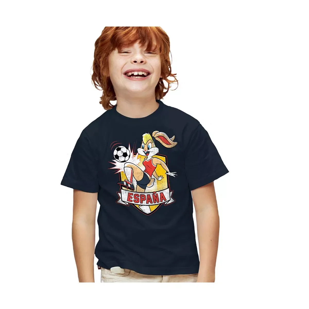 Детская футболка с принтом Looney Tunes Lola Bunny Spain T-Shirt, Navy
