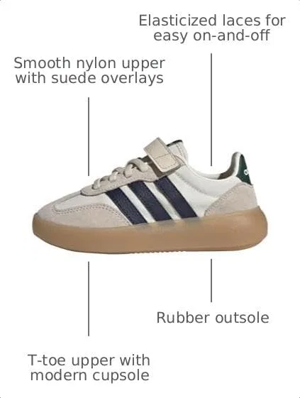 Детские кроссовки для мальчиков с принтом Breaknet 3.0, Off-White/Collegiate Navy/Collegiate Green — фото 3