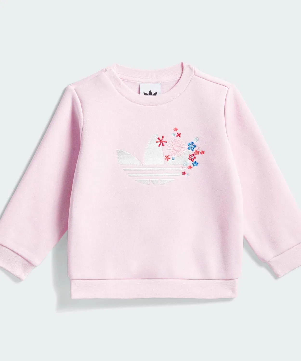 Детский комплект из свитшота и брюк с принтом, модель Adidas Originals x Liberty London Adidas, Pink — фото 2