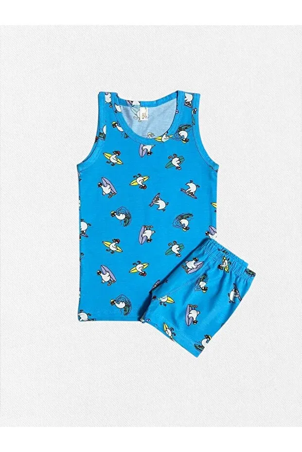 Детское белье для мальчиков хлопковое Surfer Duck Fil Kids, Blue — фото 2