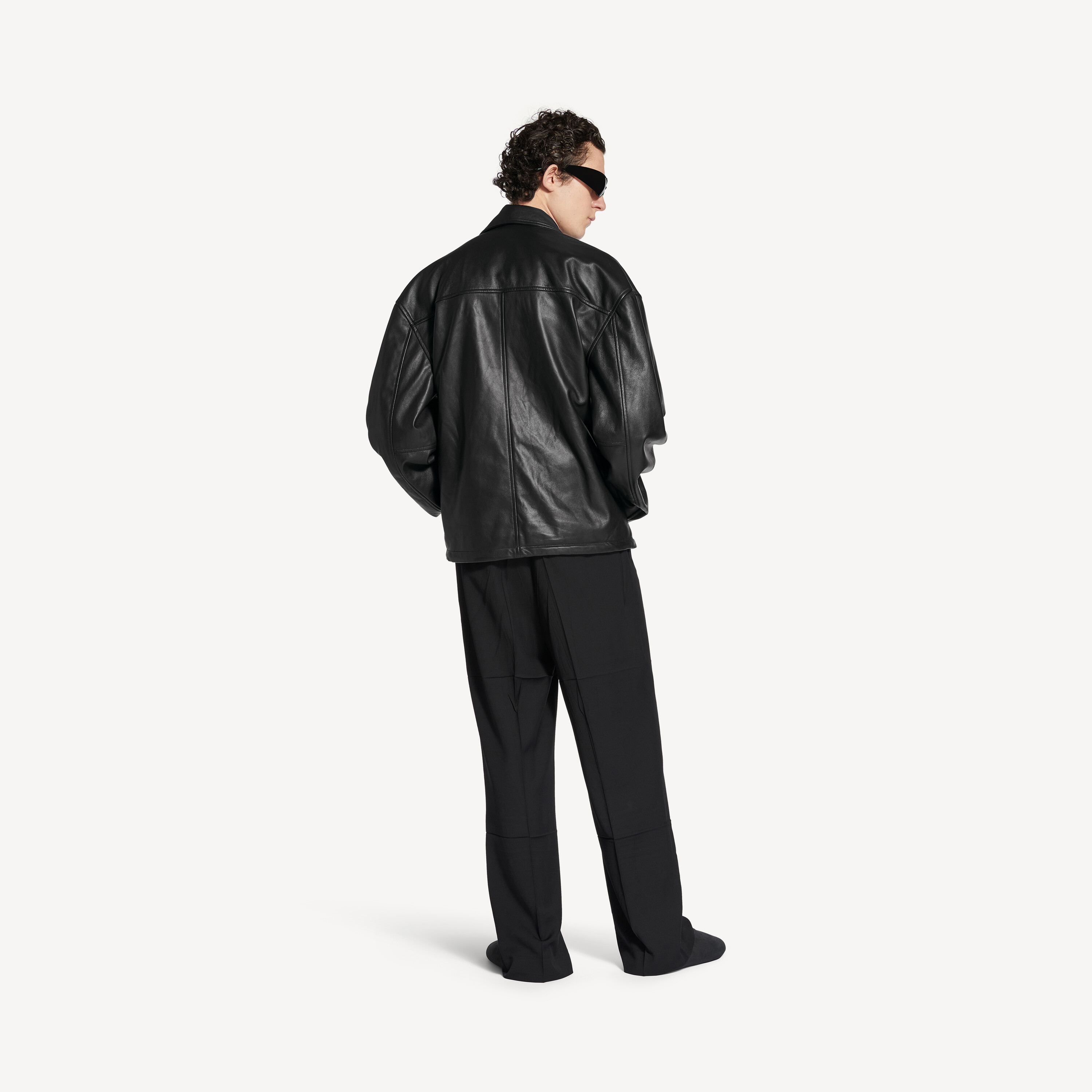 Мужская куртка nano bb на молнии, черная BALENCIAGA, черный — фото 3