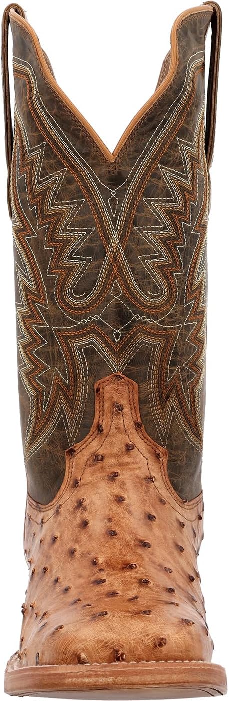 Мужские вестерн-сапоги Durango PRCA с полной шкурой страуса, Antiqued Saddle — фото 3