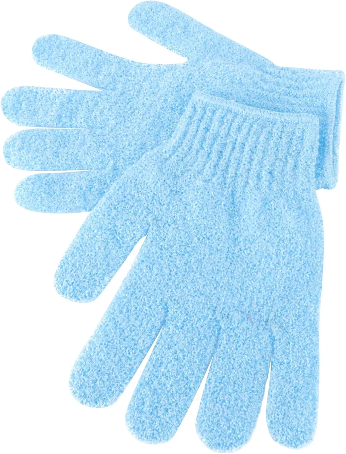 Эксфолиирующие перчатки для ванны 6 пар, minkissy Blue