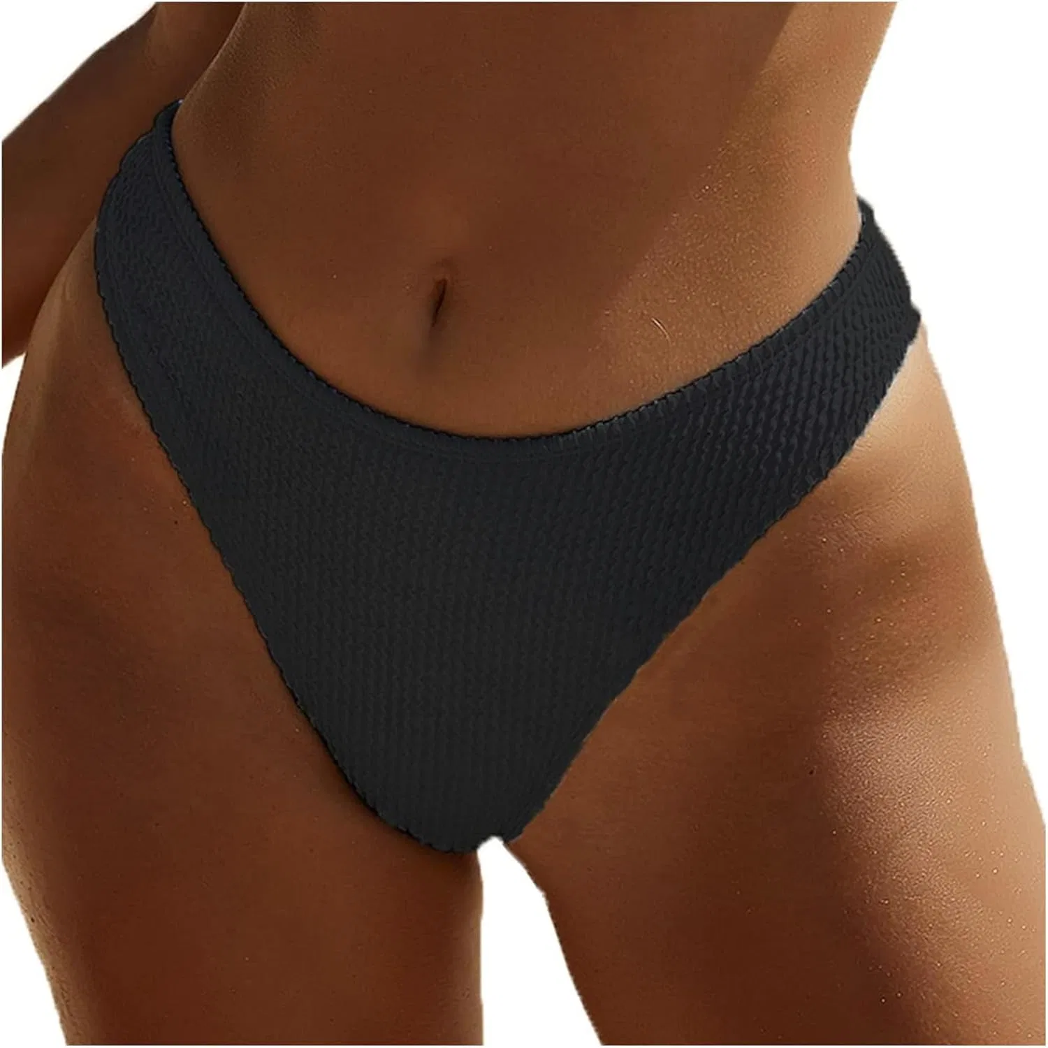 Женские бикини-шорты классические стрейч Seamless Bottom, Black