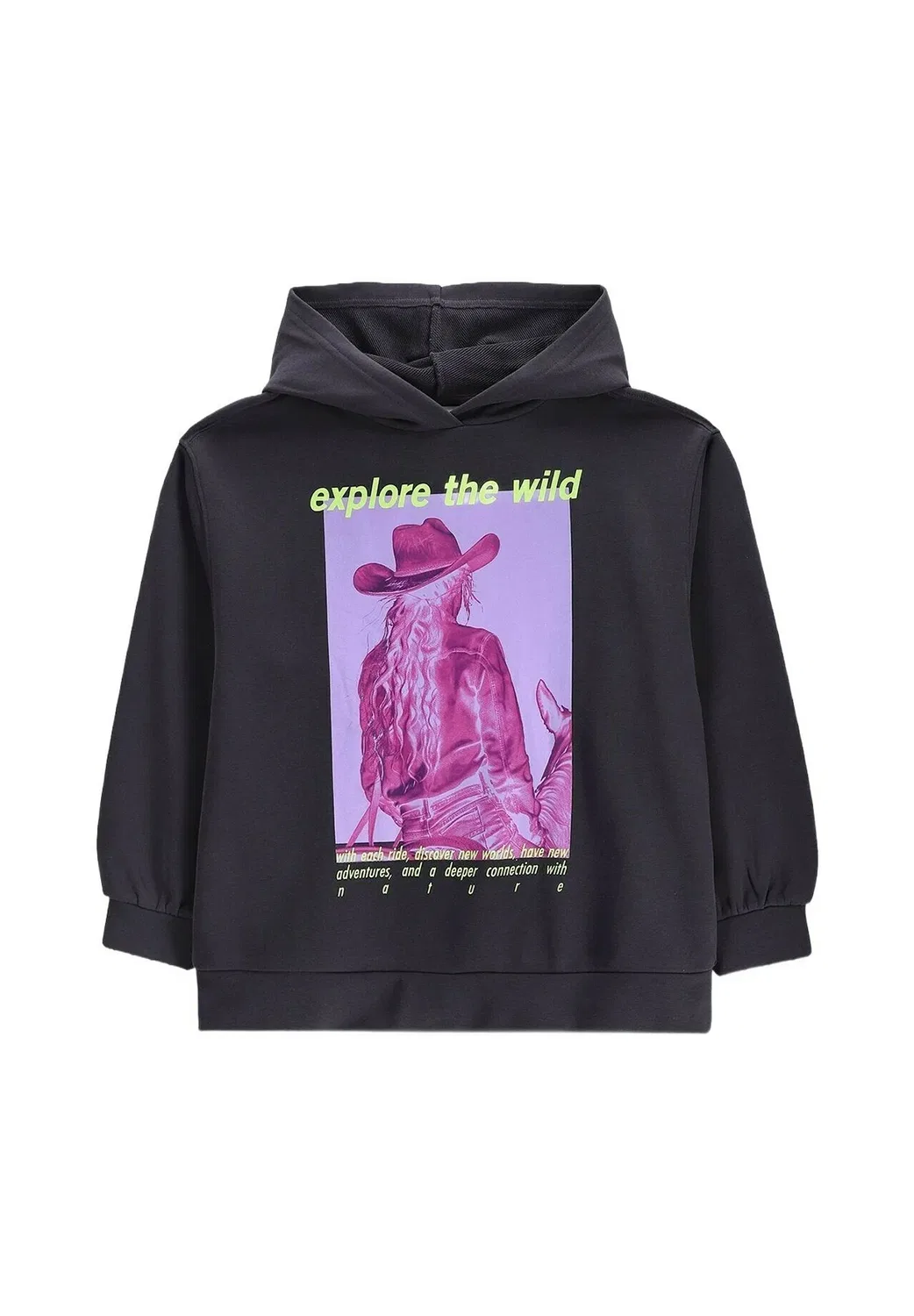 Толстовка Kapuzensweatshirt - худи Coccodrillo, Dark Grey