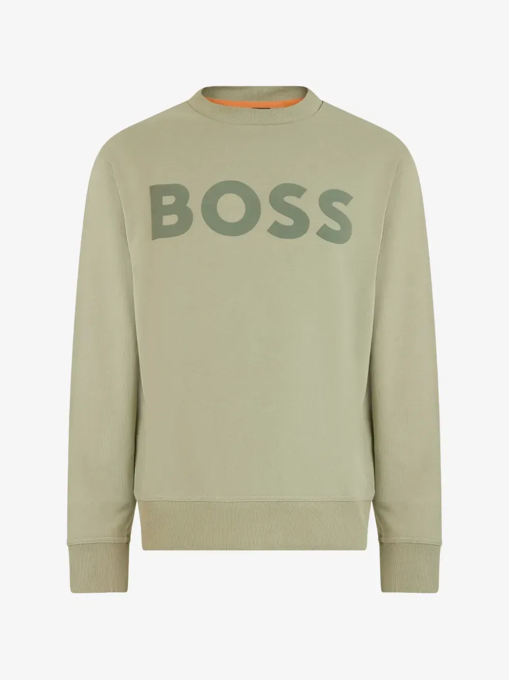 Свитер с логотипом BOSS, зеленый