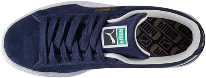 Детские кеды для мальчиков с классическим шнурованием PUMA Suede Classic, Blue — фото 4