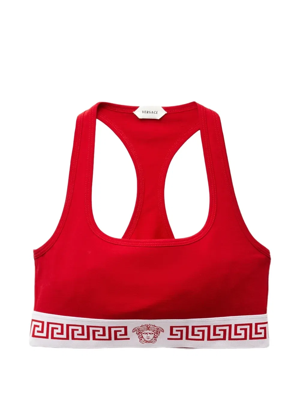 Бралетт из хлопкового джерси VERSACE, красный